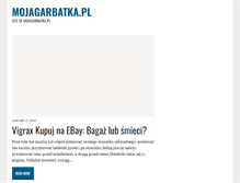 Tablet Screenshot of mojagarbatka.pl